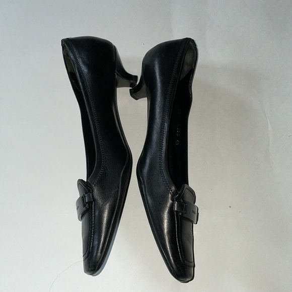 Prada Sport Black Leather Loafer Pumps Size 40 - Picture 4 of 14